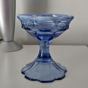 Fenton Valencia Opalescent Blue Candle Holder